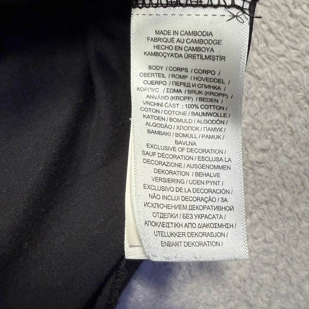 Polo Ralph Lauren Long Sleeve Cotton Tee L Black Gray Pony Classic Fit Essential